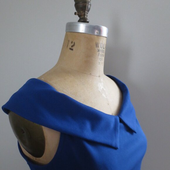 Unique Vintage 1950s Retro Blue Top - NWOT - Picture 4 of 7